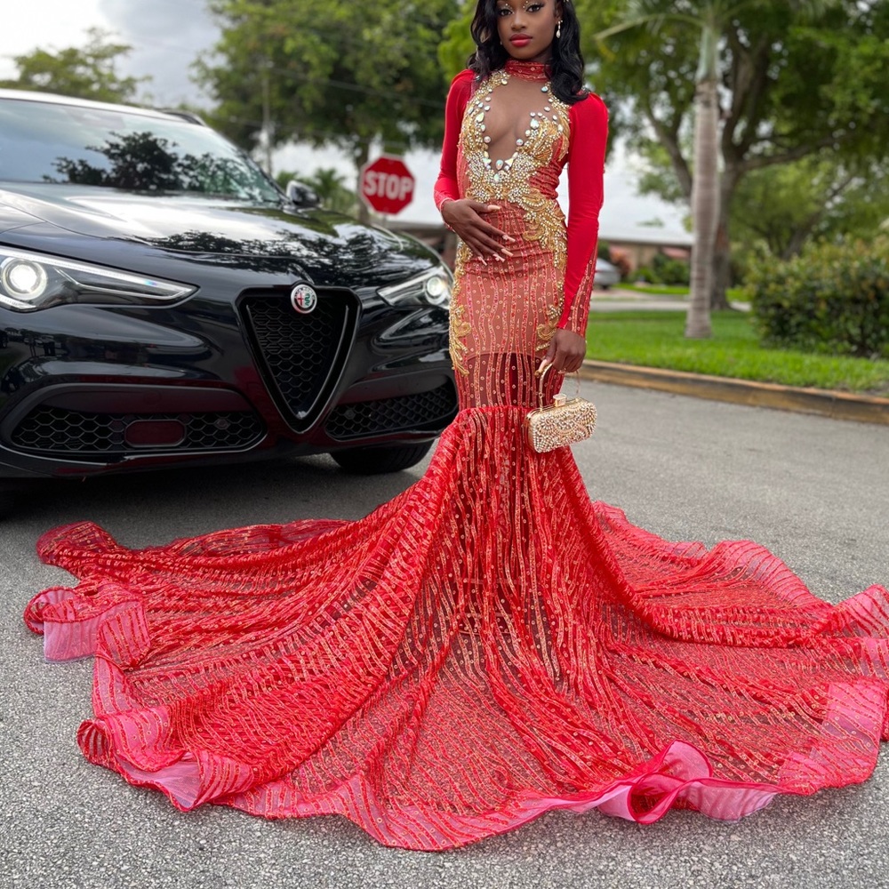 Custom Red Prom Dress